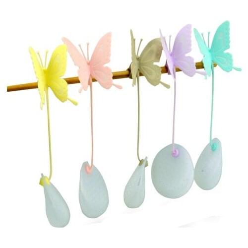 Hot Sale Butterfly Tea Bags Strainers Silicone Filter Tea Infuser Silica Cute Teabags for Tea & Coffee Drinkware