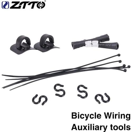 Cable Hose guide Frame Rubber protector C Buckle Self-locking Plastic Nylon Ties Wire Zip Tie for Bicycle MTB Disc Brake