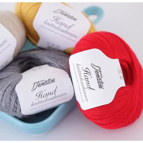 1pcs Hand-knitted Cashmere Scarf with Cashmere Cashmere Cashmere Yarn for Baby Sweater Yarn Knitted Fine Cashmere Line
