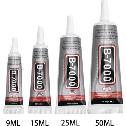 9ml 15ml 50MLB7000 25ml Glue B7000 For Rhinestones Needles Epoxy Mobile Phone Glass Glue Adhesive DIY Resin Jewelry Repair Glue