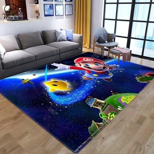 Pattern Super Mario Anti-Skid Area Floor Mat 3D Rug Non-slip Mat Dining Room Living Room Soft Child Bedroom Mat Carpet 04
