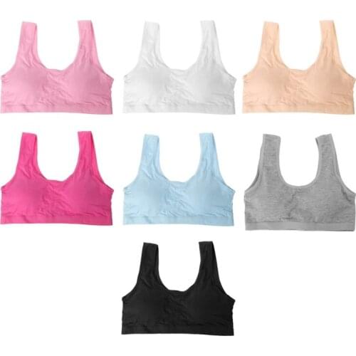 Teenage Kids Girls Underwear Teen Sports Bra Puberty Training Bra Underclothes N0HD