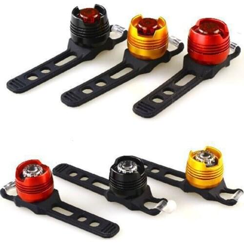 Newest LED Waterproof Bike Light Cycling Rear Lights Helmet Red Flash Safety Warning Lamp Cycling Equipment Bicycle Accessories