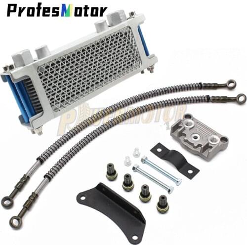 Motorcycle Oil Cooling Cooler Radiator Oil Cooler Set For 125cc 140cc Horizontal Engine Chinese Made Dirt Pit Monkey Bike ATV
