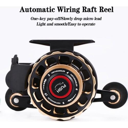 Full Metal Raft Fishing Reel 3.6:1 Speed Ratio 10+1 Bearings Antomatic Wire Spread Fishing Reel Trolling Wheels With EVA Handle