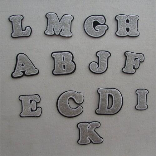 Selling English letters patches hot melt adhesive applique embroidery patches stripes DIY clothing accessory patch 1pcs sell