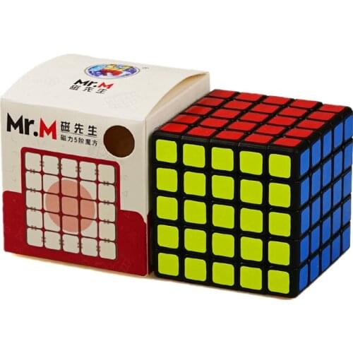 Shengshou 5x5 Magnetic Cube Mr.M 5x5x5 Magnetic Magic Cube 5Layers Speed Cube Professional Puzzle Toy For Children Kids Gift Toy