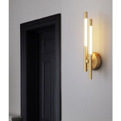 Modern LED Gold Wall Light Luxury Lighting Bedroom Bedside Sconce Nordic Modern Living Room Bar Corridor Aisle Indoor Decor Lamp