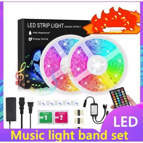 LED Bluetooth Light Band 5050 Light Band Set RGB Seven Color Marathon Waterproof Light Bar Music Timing Smart