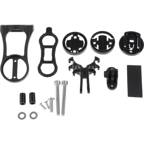 Bike Computer Extend Mount Bicycle Stem GPS Lights Camera Stopwatch Holder Bracket Rack Black