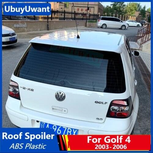 UBUYUWANT Rear Roof Spoiler for Volkswage Golf 4 IV MK4 2003 2004 2005 2006 ABS Rear Lip Golf4 Spoiler Car Tail Wing Decoration