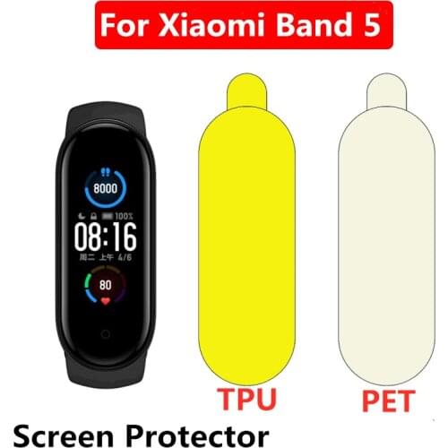 Protective Film For XiaoMi Mi Band 5 Smart Wristband Bracelet Mi Band5 Band 5 TPU Nano Explosion Proof Film