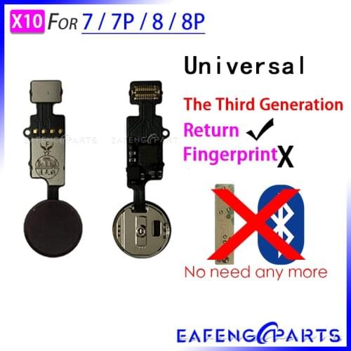 10 pcs/lot 3rd 5th 7 Plus Home Button Flex Cable for iPhone 8 Plus Home button Flex Assembly With Retrun Function For iphone 8