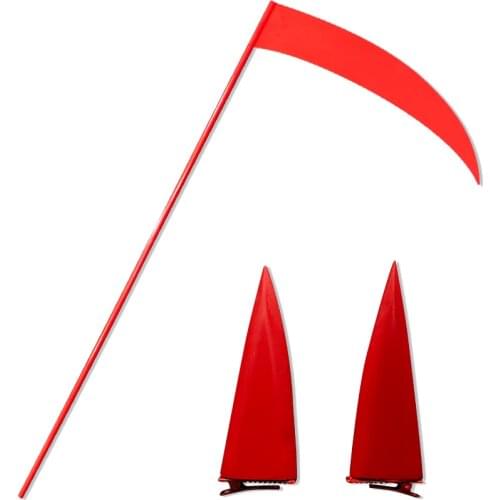 2pcs/set Chainsaw Man Power Horns Evil Demon Red Horn Hair Clip Hair Pin Power Cosplay Props Hairpin Halloween Costume Accessory