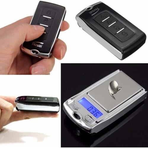 200g/0.01g Mini Portable Jewelry Electronic Scale Balance Car Key Ring Keychain