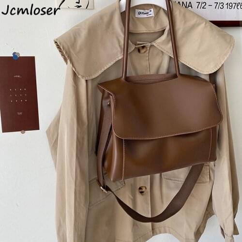 2021 New Totes Bags Women Large Capacity Handbags Women PU Shoulder Messenger Bag Female Retro Daily Totes Lady Elegant Handbags