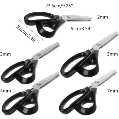 23.5cm Zig Zag Sewing Cut Dressmaking Tailor Shear Pinking Scissor Leather Craft