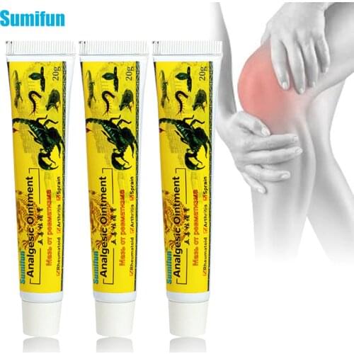 Sumifun 3pcs Scorpion Ointment New Pain Relief Ointment Herbal Cream For Rheumatoid Arthritis Joint Muscle Rub Medical Plaster