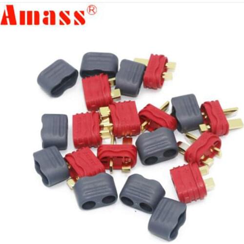 30pairs/bag Amass T Plug Deans Connector With Sheath Housing For RC Lipo Battery