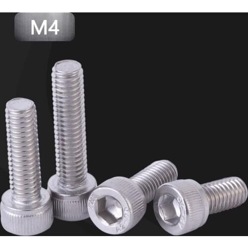 304 Stainless Steel Hexagon Hex Socket Cap Head Screw Allen Bolt Screws M2 M2.5 M3 M4 M5 M6