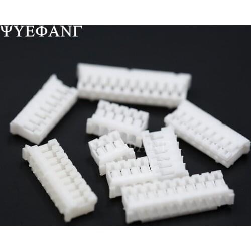 50PCS PH2.0 connector 2.0MM Pitch Female Housing Plastic Shell Plug 2P 3P 4P 5P 6P 7P 8P 9P 10P 12P For PCB Board PH