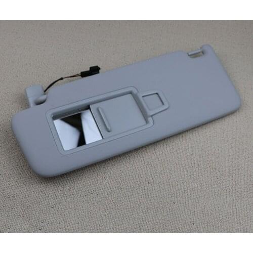 5GG857551 Gray Front Sun Visor Panel With Makeup Mirror For VW Golf 7 SportsVan Jetta MK7 T-Cross Passat B8 CC E-Golf T-Roc