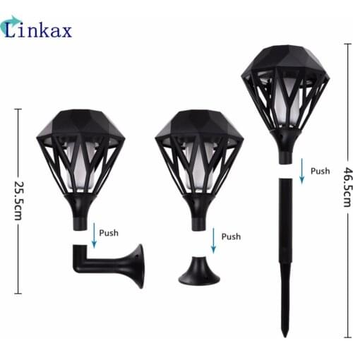 96PCS LED Solar Flame Flickering Garden LED light IP65 Outdoor Solar Torch Light Spotlights Landscape Decoration led Lamp