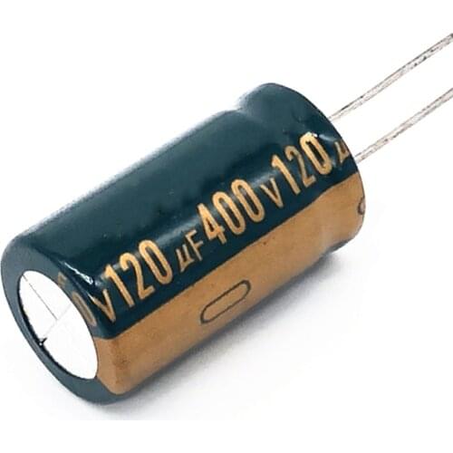 6pcs/lot 400V 120UF high frequency low impedance 400V120UF aluminum electrolytic capacitor size 18*30 20