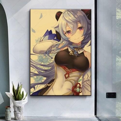 Anime Picture Poster ​Wall Art Japanese Animes Genshin Impact anvas Painting Bedroom Living Room Kids Room Home