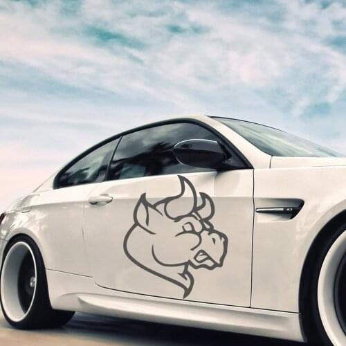 Free shipping Demon Skull Car Stickers Decal Car Styling Motorcycle Body Cool Covers Black/Silver