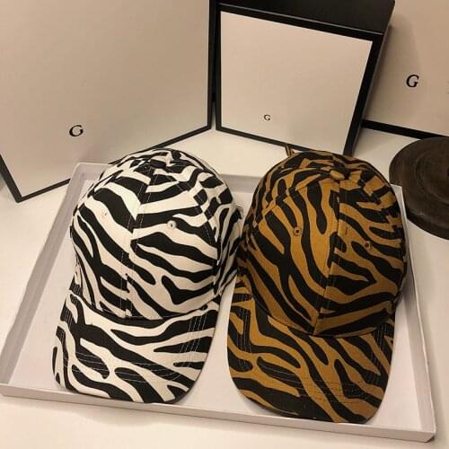 HT148 Outdoor Sport Baseball Cap Spring And Summer Fashion zebra pattern Adjustable Men Women Caps Fashion Hip Hop Hat