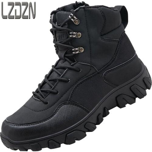 Leather Shoes Snow Winter Special Forces Combat Military Boots Mountain Climbing Camouflage Outdoor Waterproof Land Training