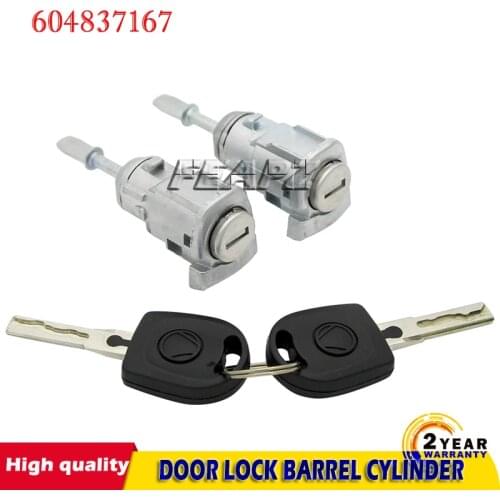 FOR VW GOLF 4 IV MK4 BORA A6 SKODA FABIA POLO 1997-2003 LEFT RIGHT DOOR LOCK BARREL CYLINDER 604837167/604837168