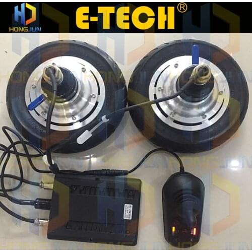 ETECH electric wheelchair conversion kit, 24V 200W 10 inch brushless geared hub motor with electromagnetic brake for wheelchair