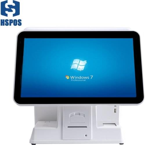 HSPOS 15 Inch LED Display Restaurant Window 7 System Electronic Pos Terminal Cashier Machine HS-156D