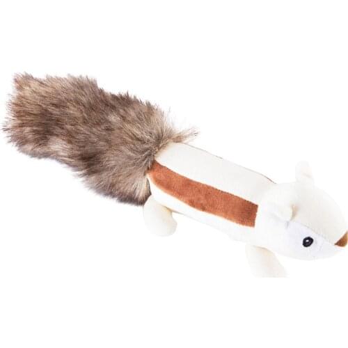 Pet Dog Plush Chew Squeaker Toy Cartoon Animal Teeth Cleaning Sound Toys