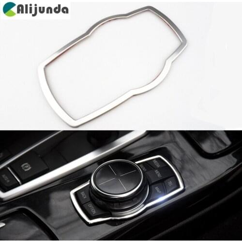 Car Interior Multimedia Buttons Cover Mold stickers For BMW 1 3 4 5 7 series X1 X3 X4 X5 X6 2013-2014 E81 E87 F30 F31 F34 F32