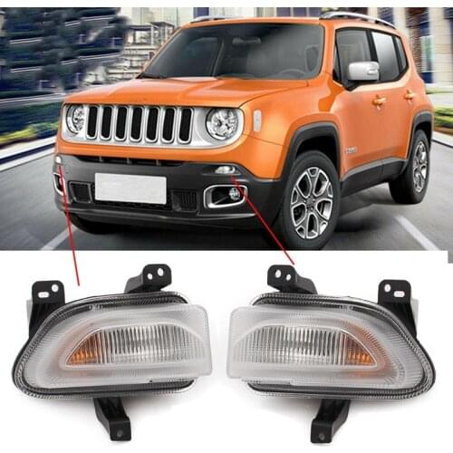 NEW-Front Left &Right Park Turn Signal Lamp Light for 2015-2018 Jeep Renegade 68256431AA 68256432AA