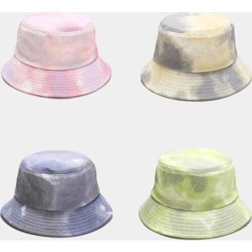 Creative New Trend Tie-dye Fisherman Hat Men Hiking Women Bucket Hat General Outdoor Sun Protection Hat Visor Unisex Panama Cap