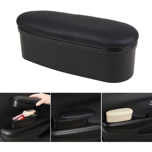 Car Armrest Rest Pads for Left Arm with Retractable Panel Multifunctional Comfortable Elbow Support Cushion ALS88