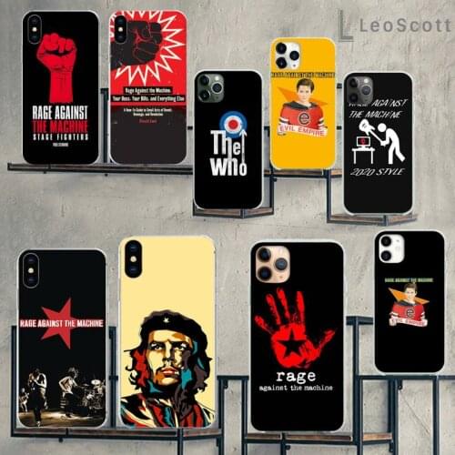Rage Against The Machine Phone Case For iphone 12 5 5s 5c se 6 6s 7 8 plus x xs xr 11 pro max mini