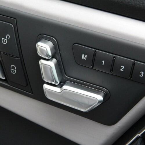 Car Seat Adjust Button Cover Trim For Mercedes Benz W246 W212 218 W146 X204 X156 B CLS GLA GLK ML Class Accessories car styling