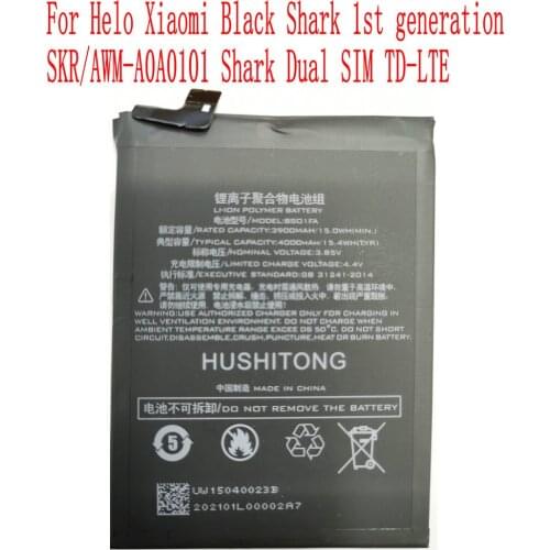100% Brand new High quality 4000mAh BS01FA Battery For Helo Xiaomi Black Shark 1st generation SKR/AWM-A0A0101 Mobile Phone