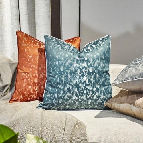 Home Light Luxury Hugging Pillowcase Living Room Sofa Cushion Pillowcase Stone Texture Bedside Backrest Pillowcase
