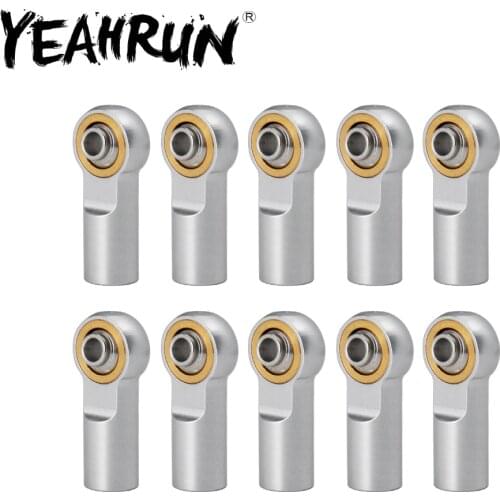 YEAHRUN 10/20Pcs M4 Aluminum Tie/Push Rod Ends Steel Ball For RC Tamiya Truck Crawler