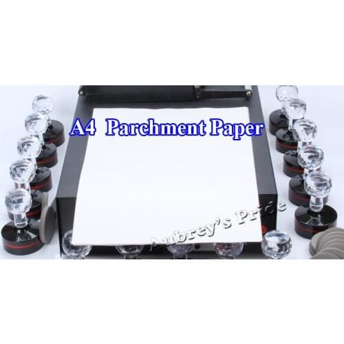 10 Sheets A4 Parchment Paper for Photosensitive Portrait Flash Stamp Machine Kit Selfinking Stamping Making
