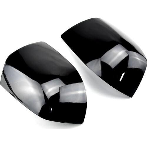 2 pieces For Ford Focus 2005-2008 Carbon black and bright black Mirror Covers Caps RearView Mirror Case Cover