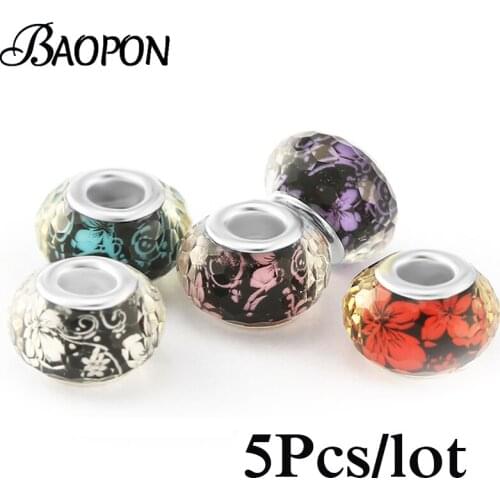 2Pcs/Lot 2021 New Trendy Colorful Multi-faceted Printing Original 3mm Bracelet & Bangle Making Fashion DIY Jewelry For Women Men