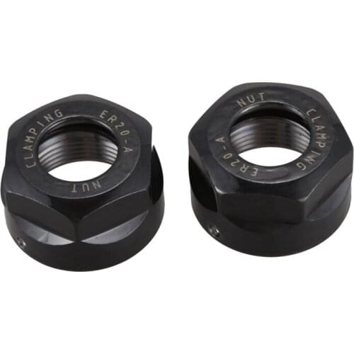 2 Piece / Batch Precision Balance Chuck Nut a Type ER20 Spring Collection Nut Clamping ER20-A for CNC Milling Machine Engraving