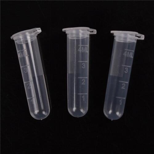 30 Pieces of 5ml Plastic Centrifuge, Laboratory Test Tube, Sample Vial with Cap